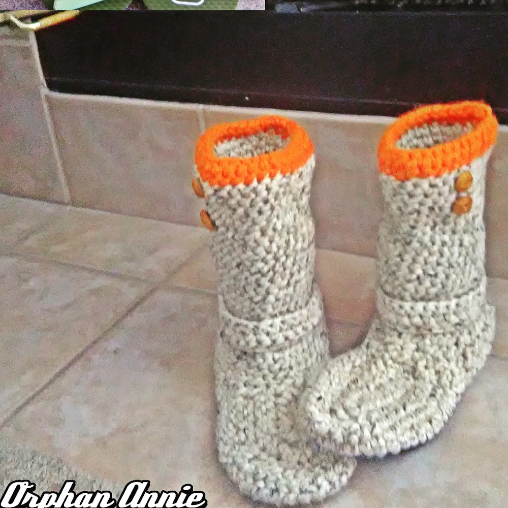 Crochet Flip-flop Boots